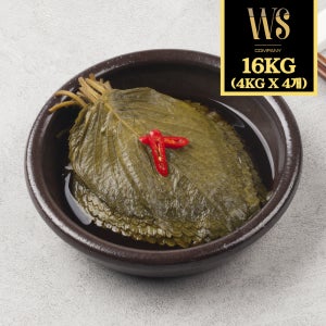 [그린이] 매실간장깻잎 4kg x 4팩 [ 대용량 업소용 깊은 감칠맛 전통반찬 깻잎반찬 ]