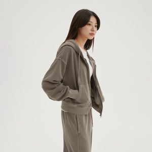 [여성][프렌치테리] 스파오 피그먼트 후드 집업 SPMZF4TGY2