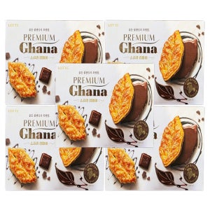 롯데 프리미엄 가나 쇼콜라 립파이 132g X 5개