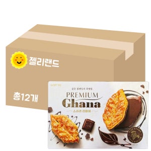 롯데 프리미엄 가나 쇼콜라 립파이 132g X 12개 (1BOX)