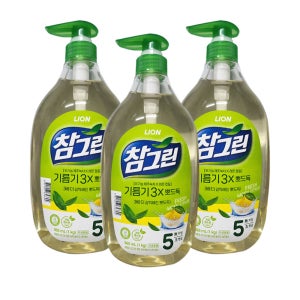 참그린 기름기 뽀드득 주방세제 1kg 용기 3개