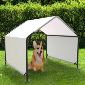 야외 애견 강아지 그늘막 텐트 천막 대형견 야외집 캐노핑 개집 견사