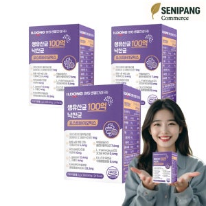일동제약 낙산균 100억 생유산균 포스트바이오틱스 어버이날 선물 30포, 3개