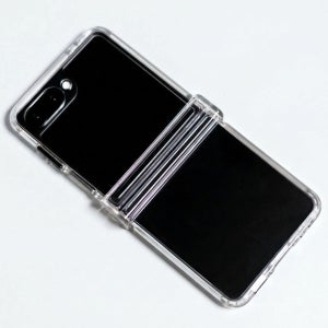 힌지보호 1+1 방탄 범퍼 젤리케이스 투명, 갤럭시Z 플립7 지플립7