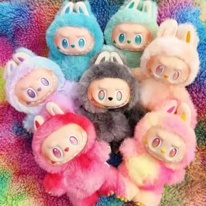 정품 팝마트 라부부 하이라이트 인형 키링 박스