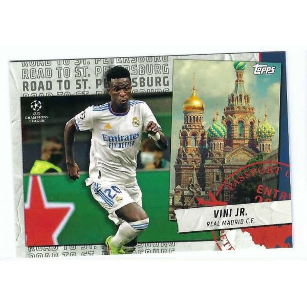 비니시우스 비니 주니어 202122 UEFA 챔피언스 리그 로드 투 세인트. 페테르부르크 축구 RSP01 카드 브라질 레알 마드리드 CF