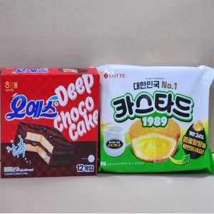 과자 해태 오예스 360g + 롯데 카스타드 230g 대용량 세트