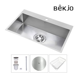 백조씽크 고니 사각싱크볼 ECNRW8630 리폼 엠보 주방씽크볼 싱크대교체