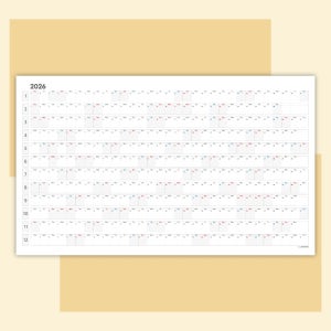 2026년 연력 달력 캘린더 벽걸이 포스터 플래너 대형 한장 작가님 Type A