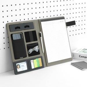 가죽 노트파일 비즈니스 미팅 회의 직장인 서류 A4 메모패드