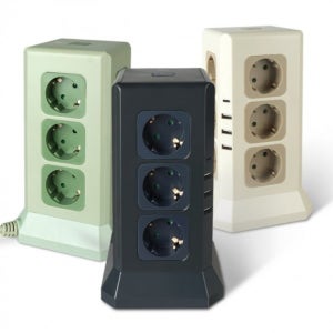 안전 타워 멀티탭 USB 충전기 콘센트 플러그 전선정리 가정용 사무실