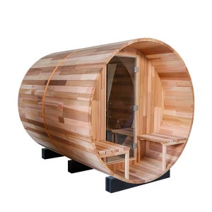 맞춤조립형 나무 홈사우나 야외 배럴 사우나 반신욕조 이동식욕조 전기 스토브