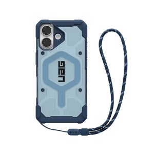 UAG 패스파인더 맥세이프 케이스 + 휴대폰 스트랩 번들 블루, 아이폰17