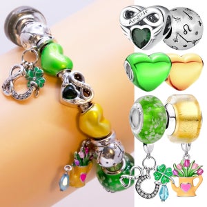 판도라호환 판도라팔찌 호환 참 8월 탄생석 실버 베리스톤 참 ( 판도라호환 생일 선물 그린 연두 초록 노랑 옐로우 페리도트 )