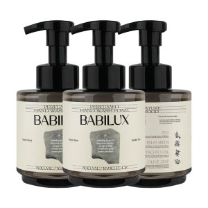 바빌룩스 퍼퓸 핸드워시 500ml x 3개 우드향 대용량 항균 99% 손세정제 거품 물비누