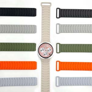 캘릭스 갤럭시워치8 클래식 호환 실리콘 버클링 마그네틱 스트랩 밴드 시계줄