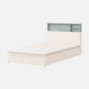 일룸 링키플러스 수납형 침대(매트리스 미포함) SS(슈퍼싱글), 아이보리+마카롱 민트(IVTM)