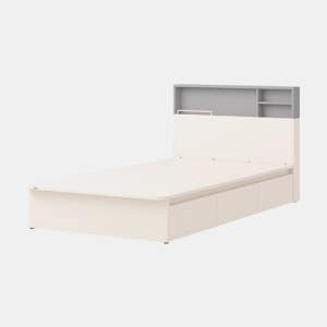 일룸 링키플러스 수납형 침대(매트리스 미포함) SS(슈퍼싱글), 아이보리+그레이(IVGYM)