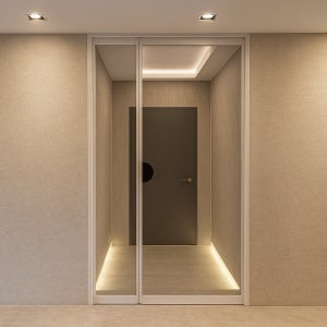 초슬림 비대칭 여닫이 중문