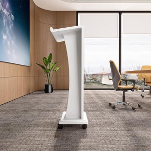 고급 예배상 강대상 고정 교회 아크릴 단상 강연대 화이트 원목 가구