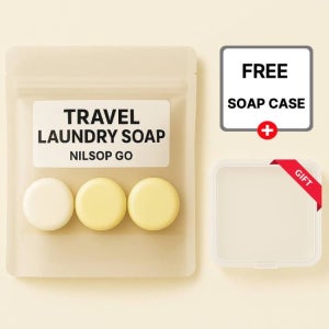 닐솝 여행용 휴대용 세탁 3종 키트 빨래 비누 수영복 운동 속옷 트래블 여행용품 세제