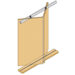 코아스 폴딩도어 접이문 FD-100 3도어 센터롤러세트 100KG