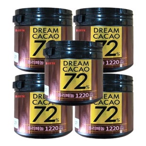 롯데 드림카카오 72% 86g X 5개