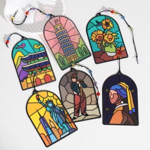 썬캐쳐 장식 책갈피 만들기 세트 DIY 키트 조각 스티커 꾸미기 어린이 초등 수업 재료