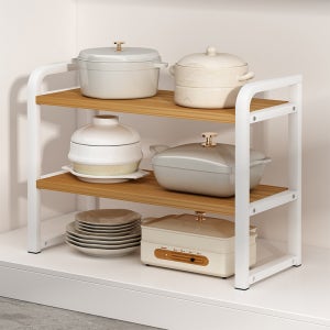 주방 다목적 2단 선반 수납정리 주방용품 공간활용 실용적 미니선반