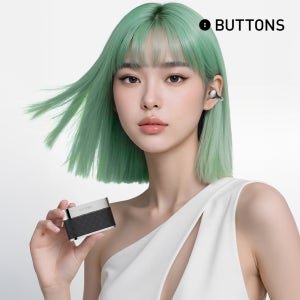 BUTTONS 클립 동시통역 오픈형 블루투스 이어폰 AI 비서 HALI 버튼스 무선 이어폰