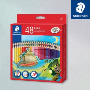 스테들러 루나 색연필 세트 48색+연필깍기 136 C48