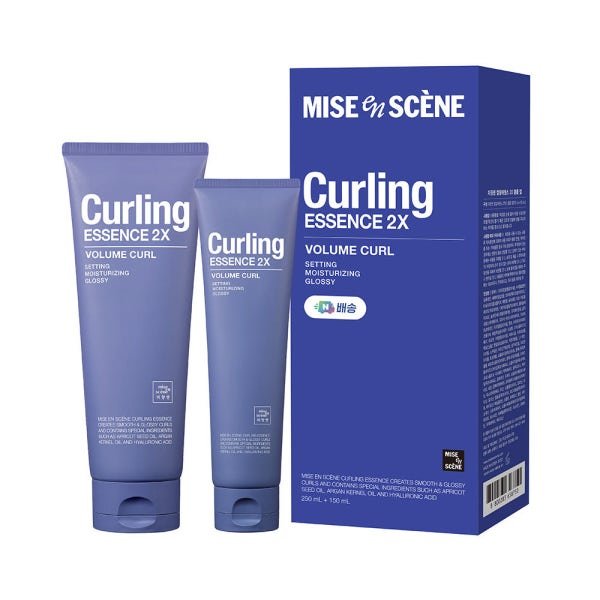 미쟝센 컬링 퍼퓸 헤어 에센스 2X 볼륨 컬크림 대용량 250ml+150ml