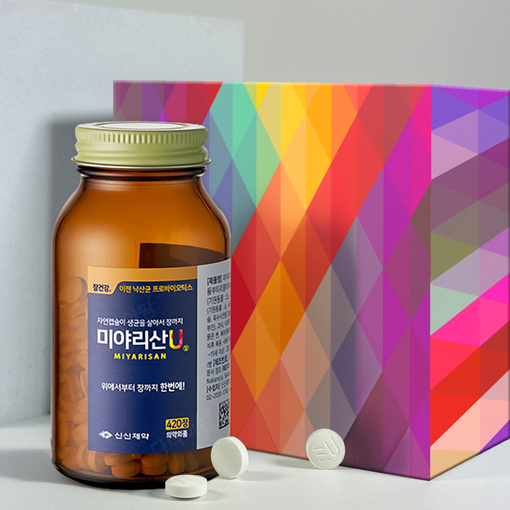 미야리산U 420정 미야리산 <b>낙산균</b> 생균 프로바이오틱스 장 건강 UDCA 소화 대용량
