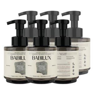 바빌룩스 퍼퓸 핸드워시 500ml x 6개 우드향 대용량 항균 99% 손세정제 거품 물비누