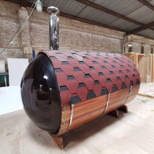 원형 나무 사우나실 욕조 세트 반신욕조 이동식 건식사우나 홈사우나