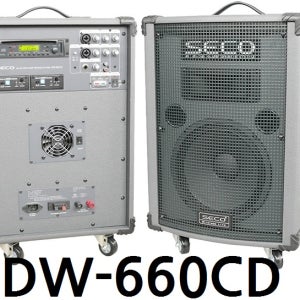 음향SECO DW660CD / DW-660CD 포터블앰프/ CD, MP3, USB, SD card / 150W / 900MHz / 무선2채널