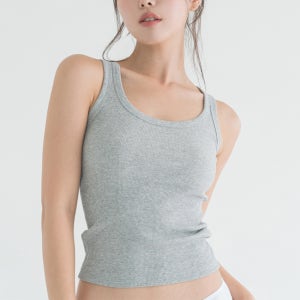 [파격가/도로시와] 국내생산 미니멀 가먼츠 리브드 골지 탱크탑 나시