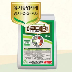 팜한농 아쿠도에코 입제 3kg 식물 프로바이오틱스 미생물 항균작용 뿌리발근 토양살포