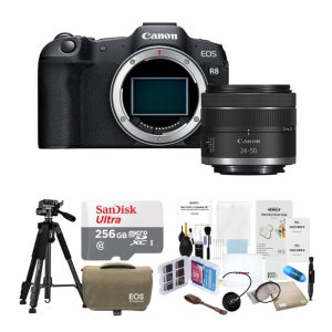캐논 EOS R8+RF 24-50mm F4.5-6.3 IS STM KIT 256GB 고급15종 패키지