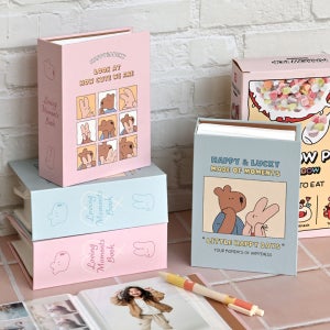 해피앤럭키 4x6 100매 포켓 앨범 사진앨범 감성 여행 사진보관