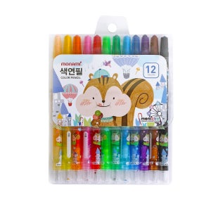 모나미 색연필 SET MONIZOO 샤프식 색연필 12색 남