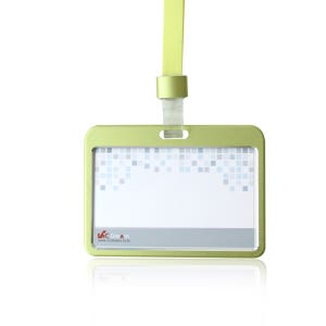 빅드림 6041 메탈 사원증 ID 목걸이 명찰 이름표 (가로) 그린 3개입 (세트)