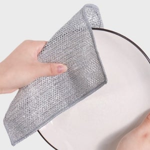 양면 이중 두겹 은사수세미 10매 무흠집 노스크래치 그릇 후라이팬 기름때 설거지 그물 패드