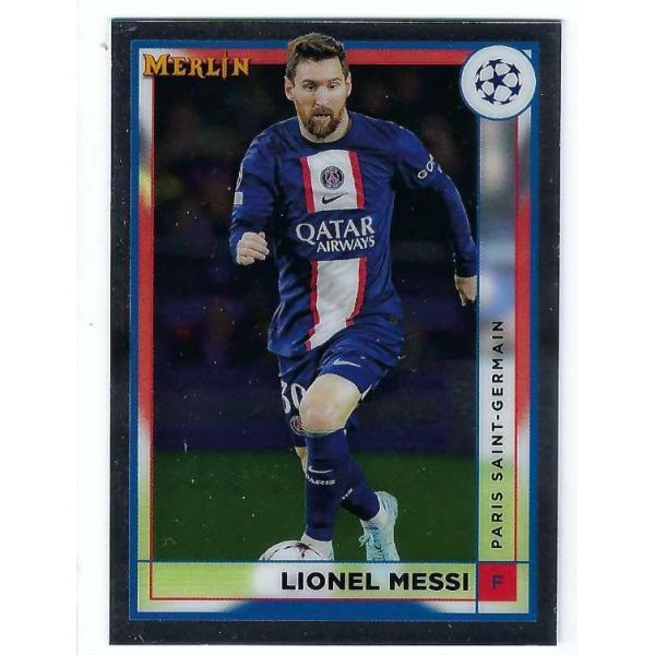 리오넬 메시 202223 탑스 멀린 UEFA 클럽 대회 축구 카드 104 파리 생제르맹 PSG 마이애미