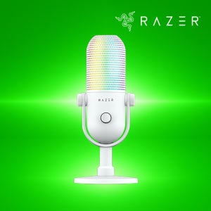 레이저 마이크 세이렌 V3 크로마 화이트 방송용 USB 마이크