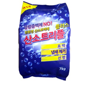 하얀세상 산소트리플플러스 산소계표백제 대용량 분말세제 가루세제 7kg, 2개