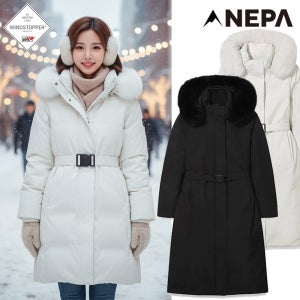 네파헤비다운 여성구스롱패딩 아르떼 럭스 시그니처 고어텍스 여우털