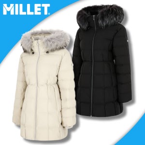 밀레 역시즌 거위털 롱패딩 여성 겨울 파카 신축성 구스다운 긴기장 캐주얼 등산 아웃도어