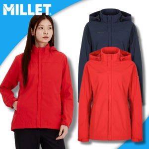 밀레 바람막이 등산 방수 자켓 여성 간절기 아웃도어 활동복 이중 플라켓 바람막이