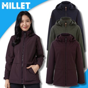 밀레 바람막이 후드 포켓 여성 윈드자켓 기능성 방풍 간절기 등산자켓